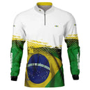 Camisa G Agro Brk Brasil Branca com Proteção Solar UV50+