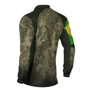 Camisa M Agro Brk Camuflada Bandeira do Brasil com Proteção Solar UV50+