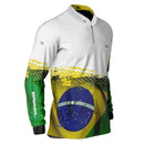 Camisa M Agro Brk Brasil Branca com Proteção Solar UV50+